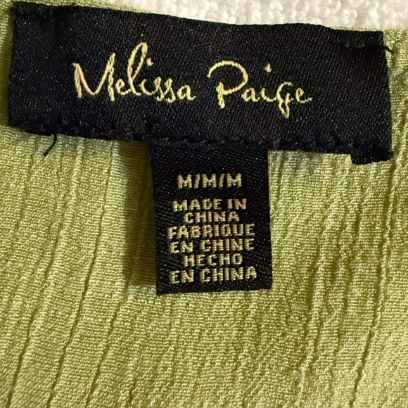 Melissa Paige Light Green Tank Top-Size M - Picture 6 of 9